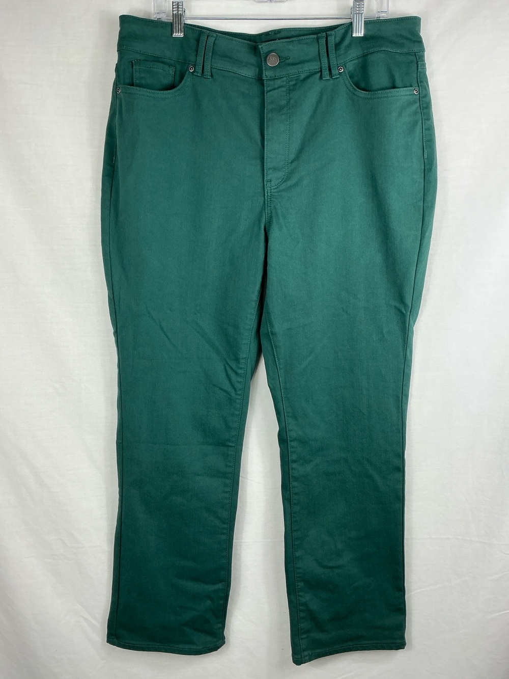 NJDJ Marilyn Straight LiftXTuck Green Jeans Womens 16P